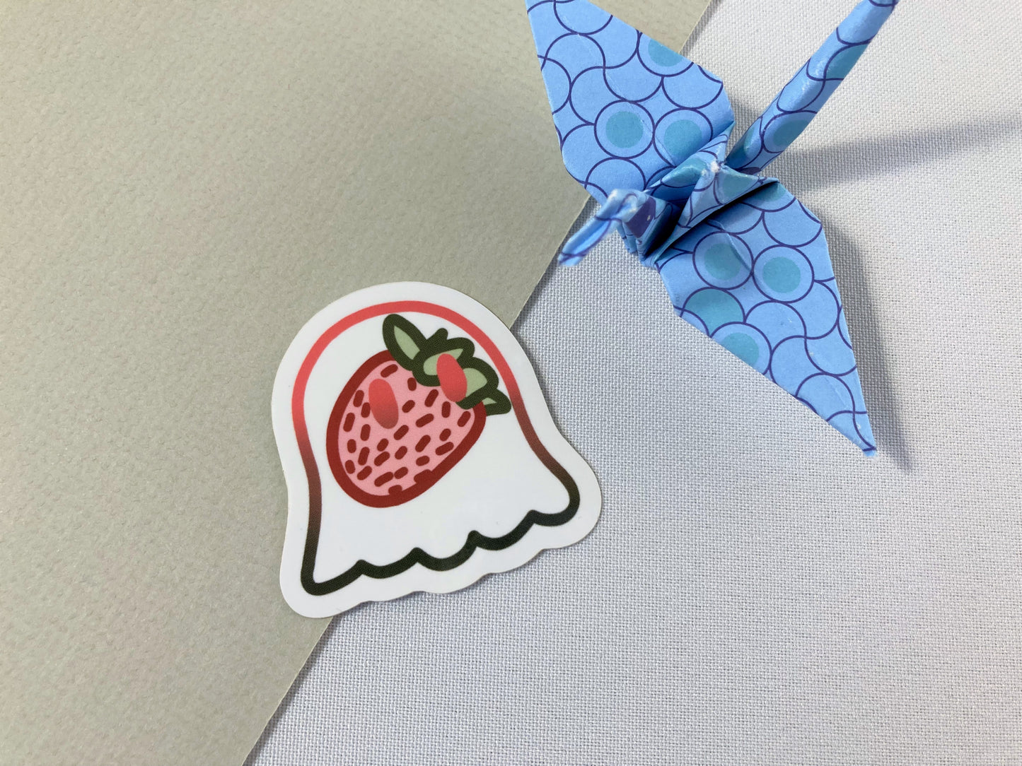 Strawberry Ghost Friend Stickers